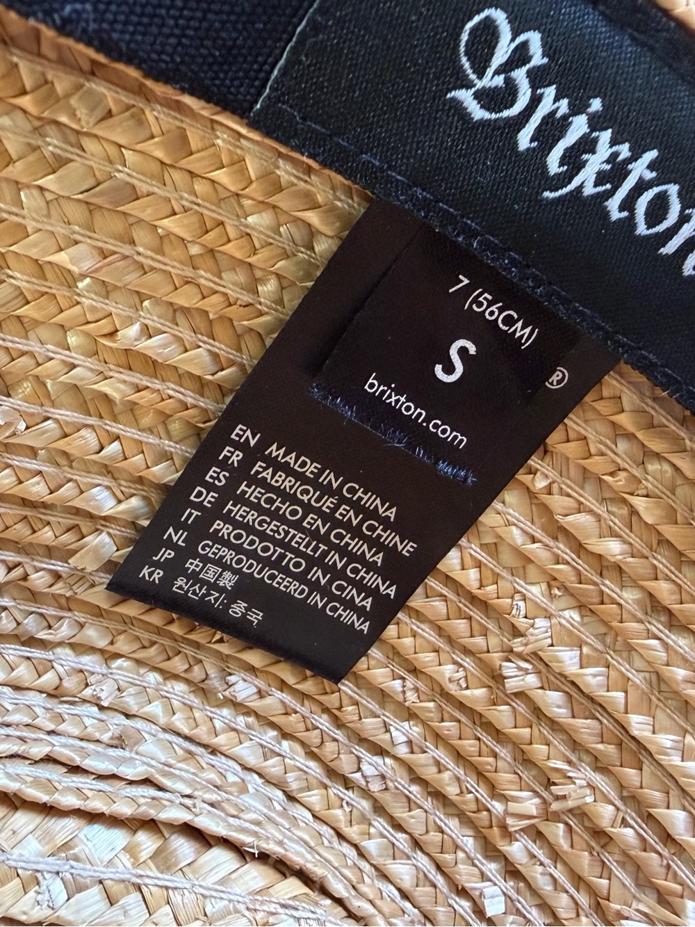 Brixton Natural Straw Fedora with Black Ribbon - Picture 4 of 9